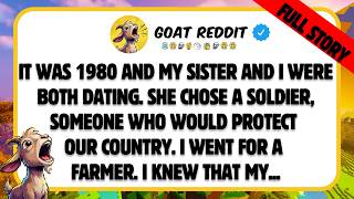It was 1980 and my sister and I were both dating. She chose a soldier, someone who would protect our