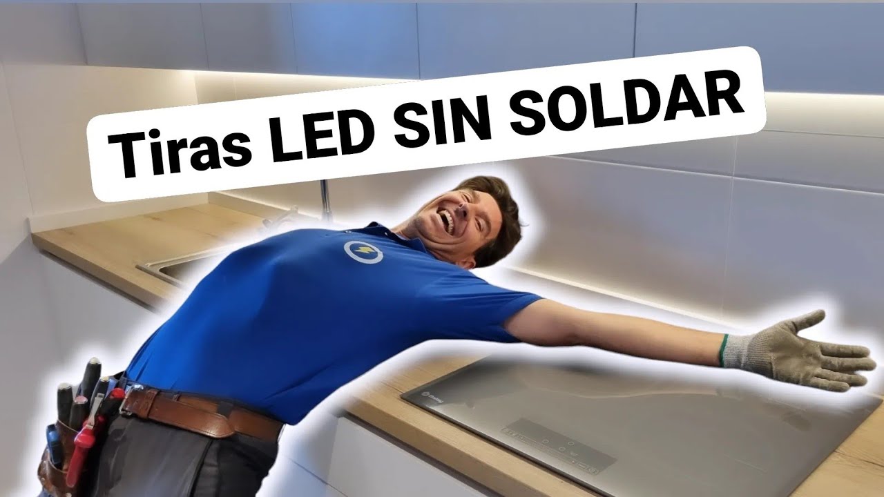 Cómo ILUMINAR la encimera de la COCINA con TIRAS LED de CALIDAD (Sin SOLDAR)