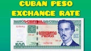 Cuban Peso (CUP) Exchange Rate Today | Tipo De Cambio Del Peso Cubano