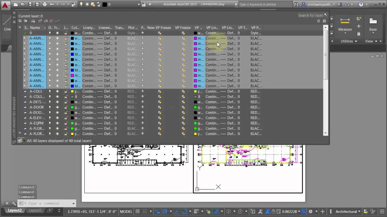 AutoCAD Active Viewport Layer Properties YouTube