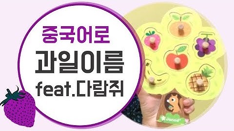 [놀이중국어]과일이름 배우기 feat.과일나무 (사과/딸기/포도/바나나/파인애플/오렌지/다람쥐)Chinese for kids/chinese fruit name|어린이중국어