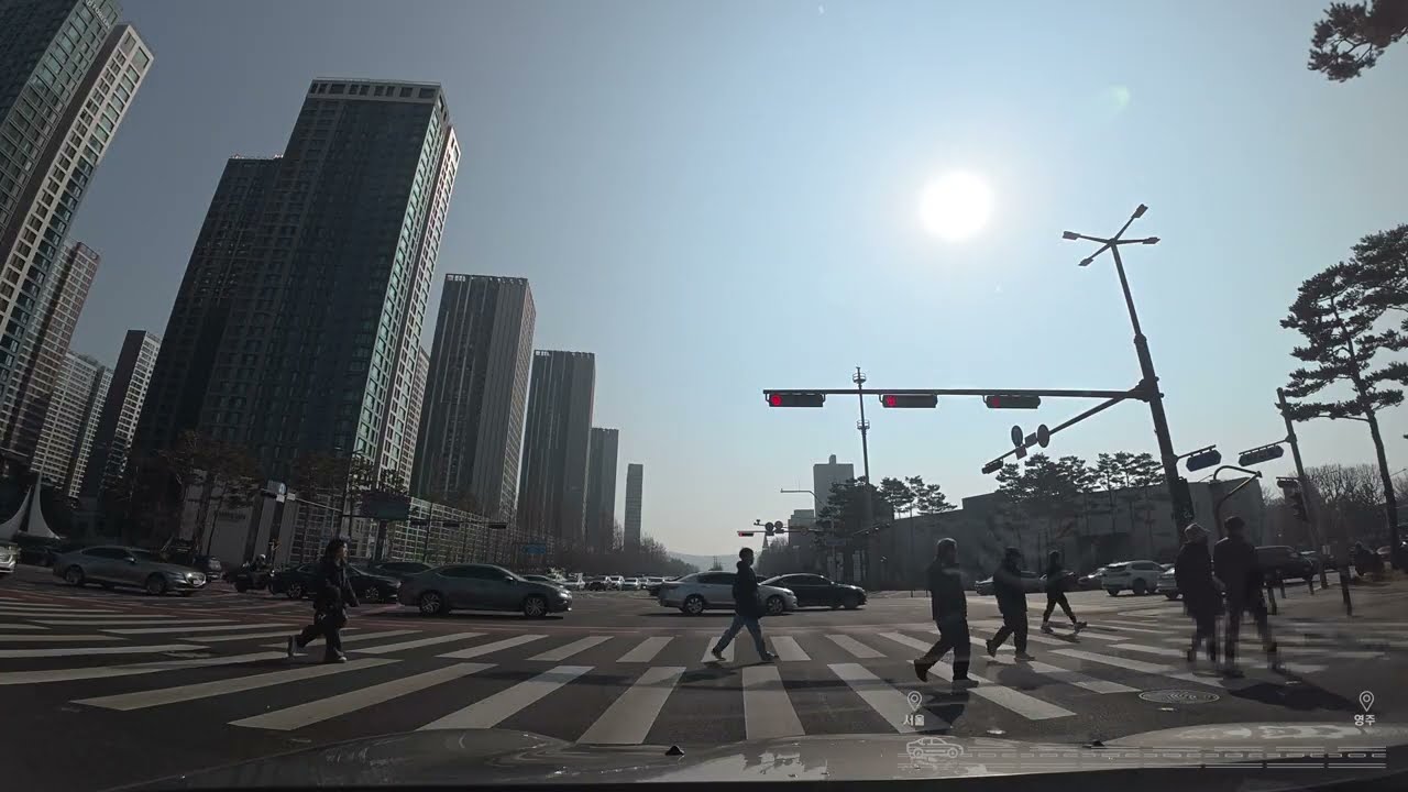 [ASMR]4K Driving in Korea|Relaxing|Seoul → YoungJu(NO BGM, NO TALKING)