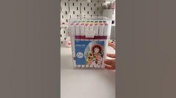 trying Ohuhu water-based brush markers #ohuhumarkers #markers