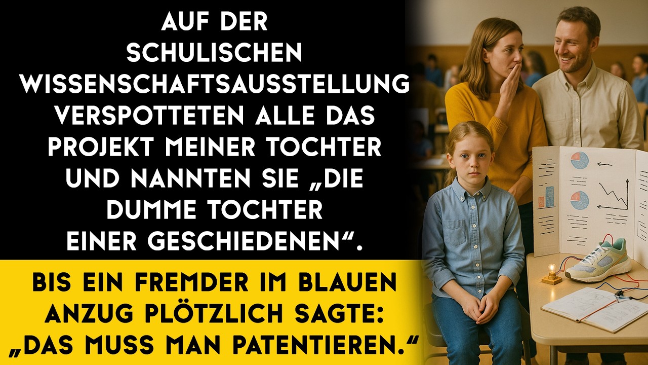 Alle lachten über das Projekt meiner Tochter … bis ein Fremder den Saal betrat