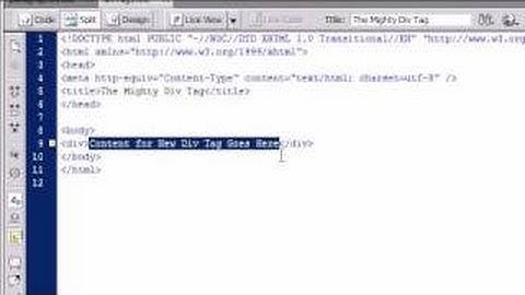 Dreamweaver CS4 Tutorial - 15 - Page Layout with CSS