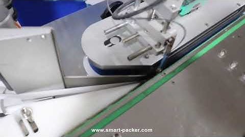 Vaccine glass vial bottle high speed automatic labeling machine vaccine bottle label applicator line