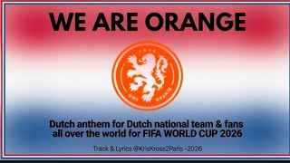 #WeAreOrange 🧡 #OnsOranje #WK2026 #WK #Anthem #WorldCup #FIFA #FIFAWorldCup #NothingLikeOranje 🧡🫡🫵🫶 