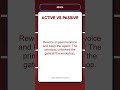 Active vs Passive Voice Quiz | Rewrite in passive voice and keep the agent: The... | Grammar