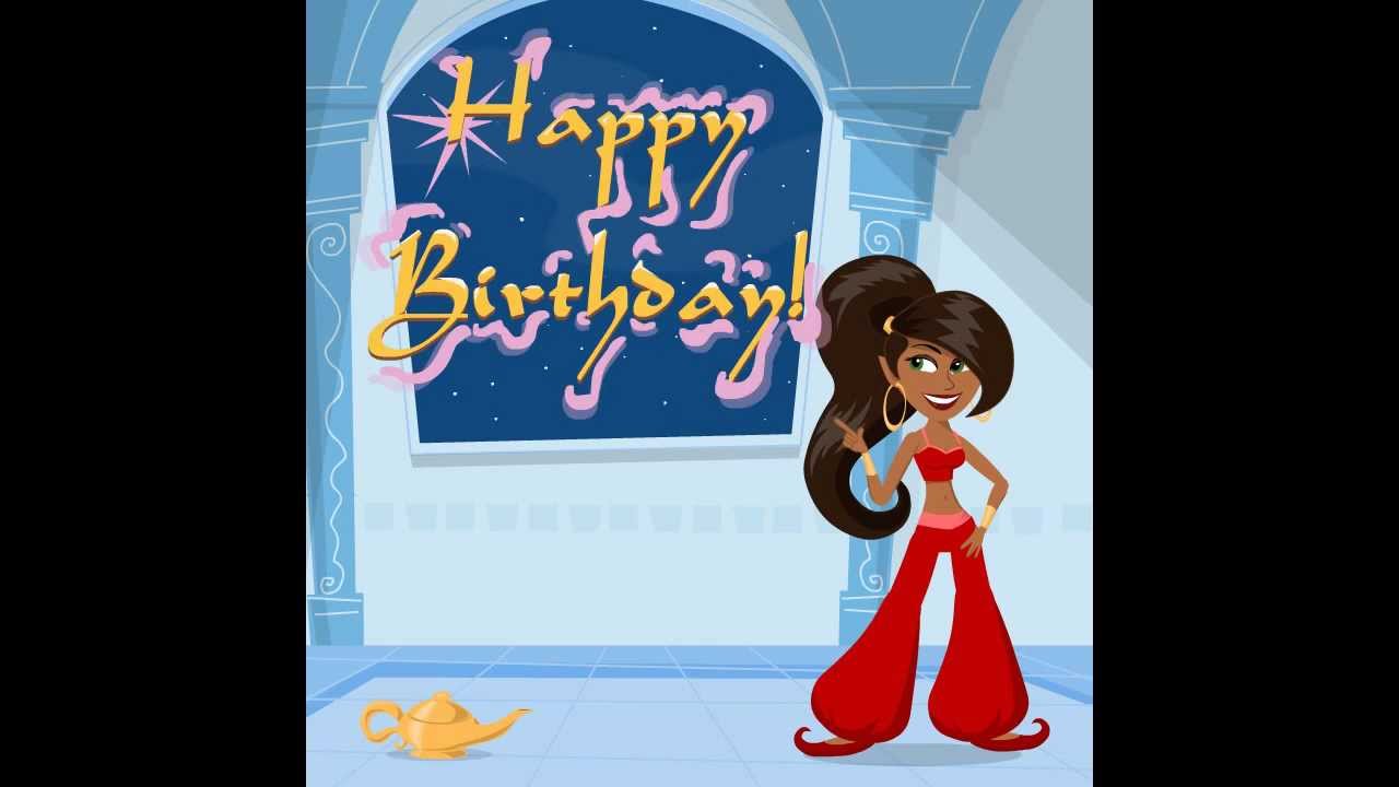 Cool Birthday Card-  Genie- GreetingMoods