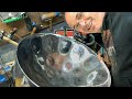 Tuning a tenor pan with Happy Birthday written on it!