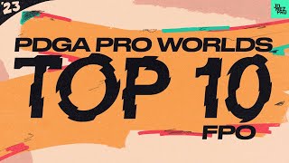 Top 10 FPO Shots from the 2023 PDGA Pro World Championships | Jomez Disc Golf Highlights