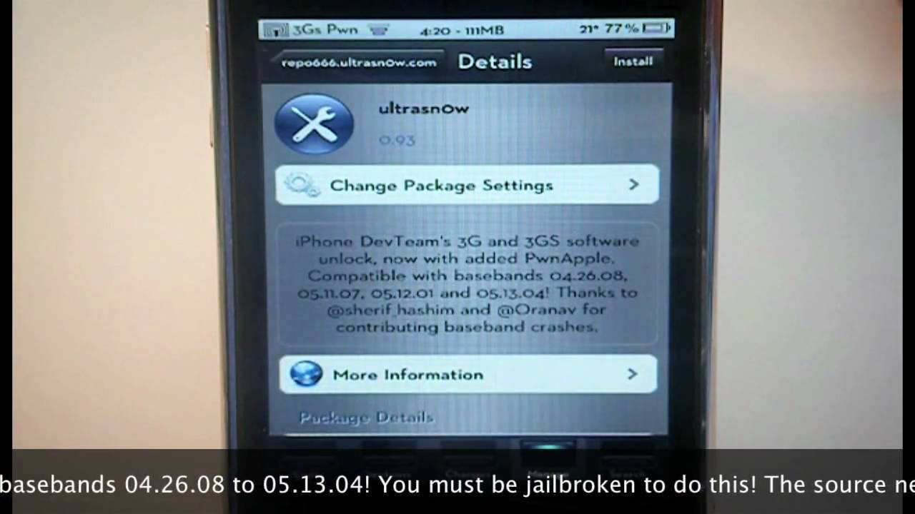 ultrasn0w pour iphone 3g ultrasn0w pour iphone 3g