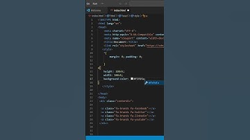 #Apply CSS in Social Media Icons.#html #html5 #htmltutorial #css #css3 #viral #dailyshorts #coding