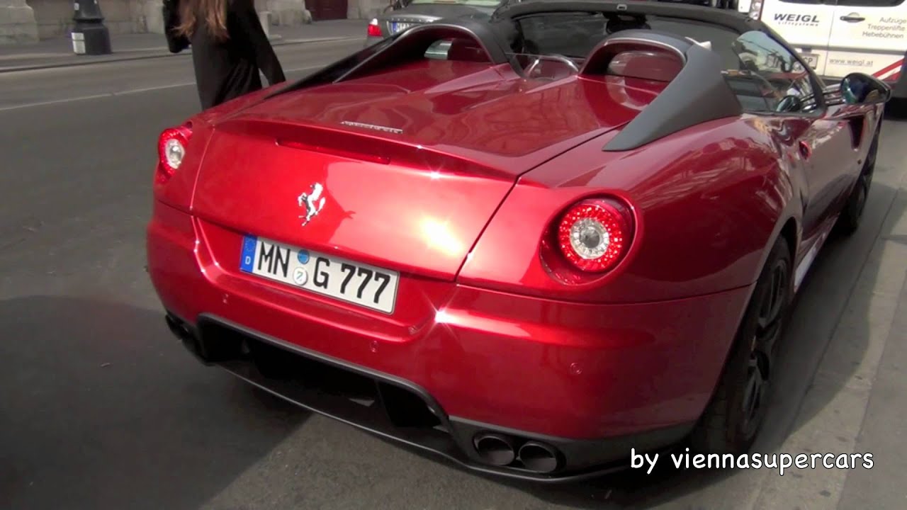 Novitec Rosso Ferrari 599 SA Aperta - revving, inside view, walkaraound and more