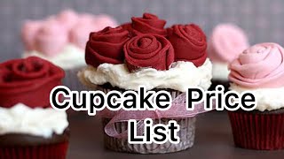 Cupcake Price List For Homebakers Rate 