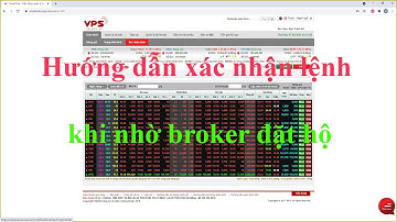 HƯỚNG DẪN XÁC NHẬN LỆNH TRÊN WEB SMART ONE CỦA VPS