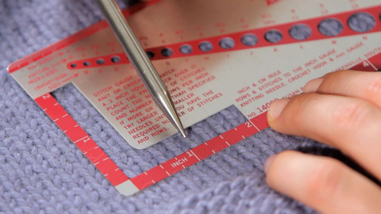 Knitting Stitch Gauge Chart