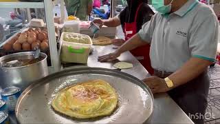 BEST Rotee Banana Egg at Night Market in Lamphun, Thailand on Christmas Day 2022