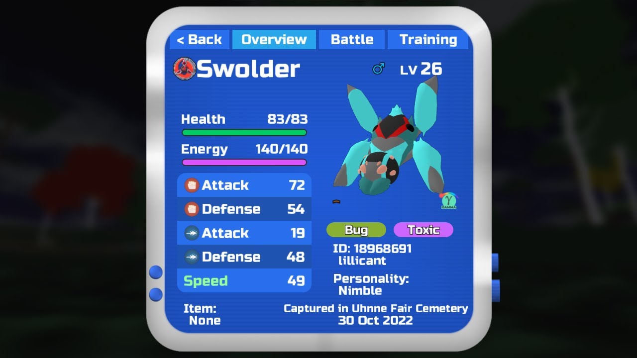 Pyder Evolving my 1st Rainbow Wisp (Gamma Pyder) - Loomian Legacy - YouTube