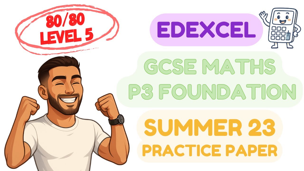 Edexcel GCSE Maths Foundation | Paper 3 June Summer 23 | Paper ...
