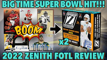 2 SETS MERGED INTO 1 (EARLY 1ST LOOK)! 😮🔥 2022 Panini Zenith Football FOTL Hobby Box Review x2