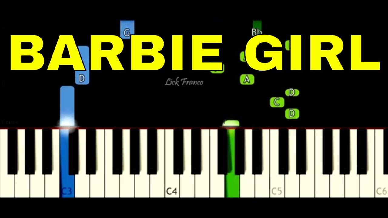 Barbie Girl | EASY Piano Tutorial