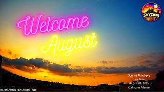 ☀️ Welcoming August! First Sunrise Over Barcelona: August 1, 2026 🌅 El Primer Amanecer de Agosto 🌊