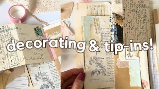 How I add tip-ins and collage to my junk journal pages ✨