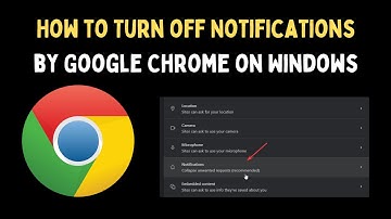 How to Turn off Notifications by Google Chrome on Windows 11