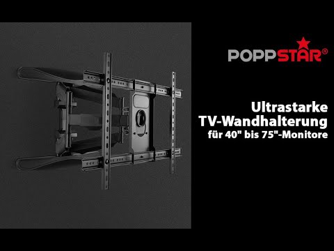 Monitor Arm TV Wandhalterung Mit Langem Gelenkarm (813 Mm) – Schwenkbar, Neigbar, Für 37-75 Zoll Bis 45 Kg Eckmontage TV Halterung