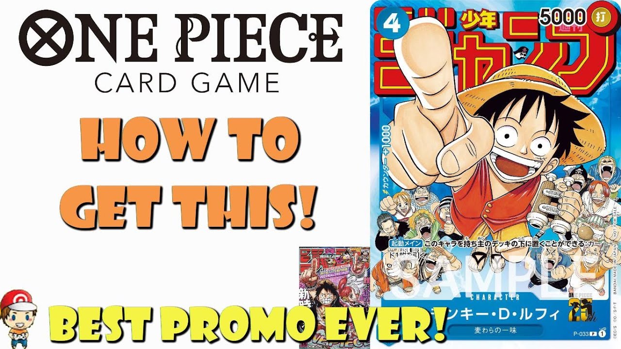 How to get the BEST One Piece TCG Promo Ever! Shonen Jump Luffy! (One Piece  TCG News) - YouTube