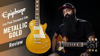 BETTER THAN GIBSON Epiphone Les Paul Standard 50s Goldtop Electric Guitar Review