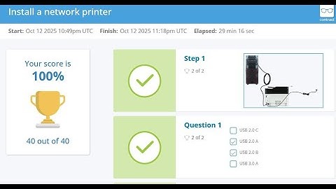 Advanced Hardware Lab 10-2: Install a Network Printer
