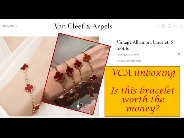 Magic fake Van Cleef & Arpels Alhambra bracelet yellow gold tiger's eye  carnelian : vancleef-jewelry