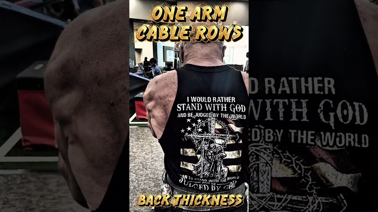 ONE ARM CABLE ROW FOR BACK THICKNESS #workout #motivation #muscle #workouttips #exercise