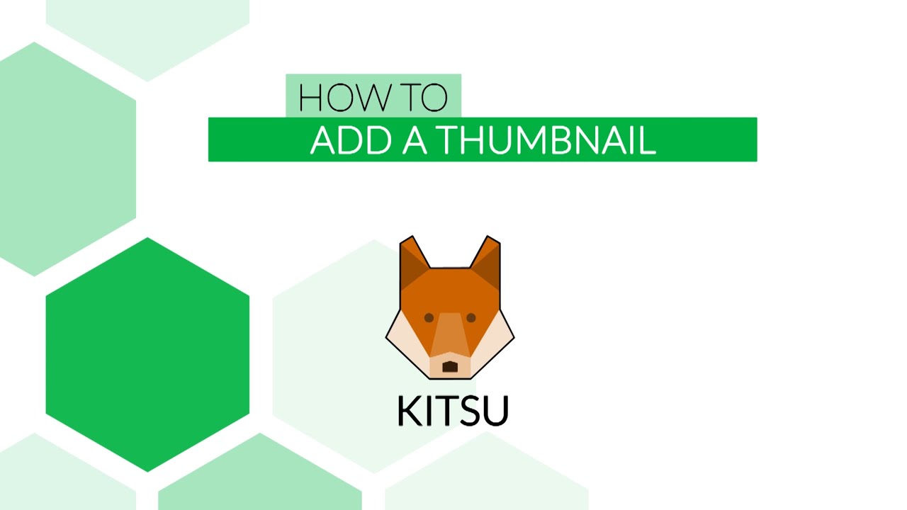With Kitsu : How to add a thumbnail (2023) - YouTube