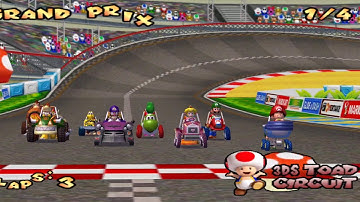 Mario Kart Double Dash EXTENDED WideScreen Mode 100cv Donkey Kong And Paratroopa 3DS Toad Circuit