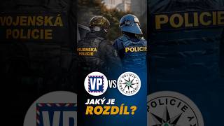 Jaký je rozdíl mezi VOJENSKOU a STÁTNÍ POLICIÍ? ⚫️🔵 #army #police #cz