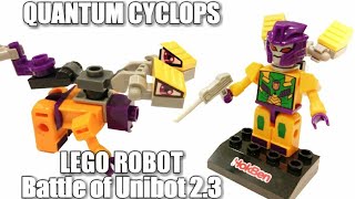 QUANTUM CYCLOPS, LEGO ROBOT Battle Of Unibot (Unboxing Toys kidzu bento HOKBEN) Ep 2.3 seri GIGA BOT