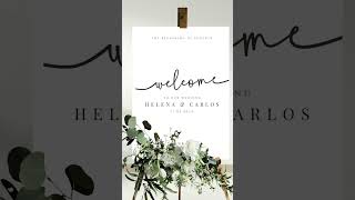 Minimalist Wedding Welcome Sign Template, Welcome to Our Wedding Sign, Editable Signage