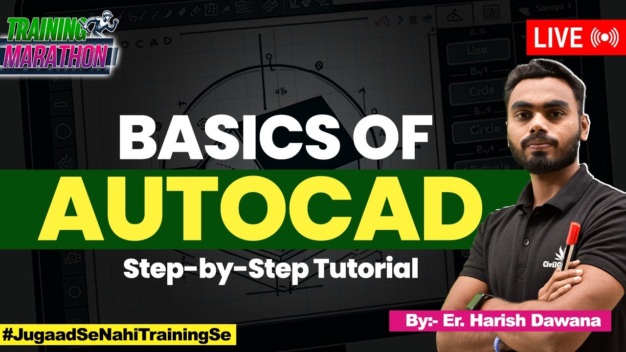 Learn AutoCAD Basics for Beginners in Hindi | Step-by-Step Full ...