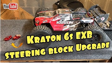 Arrma Kraton 6s EXB Gets some upgrades!! aluminum steering blocks.