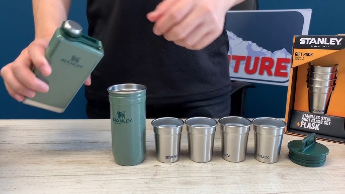 Stanley Adventure Stainless Steel Shot Glass + Flask Set