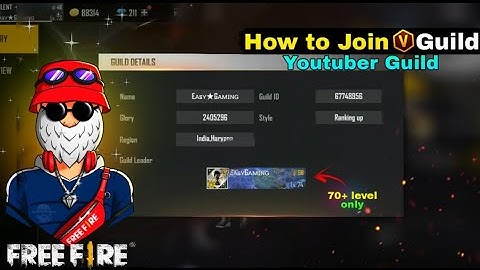 HOW TO JOIN GUILD | FREE FIRE GUILD JOIN | HOW TO JOIN 