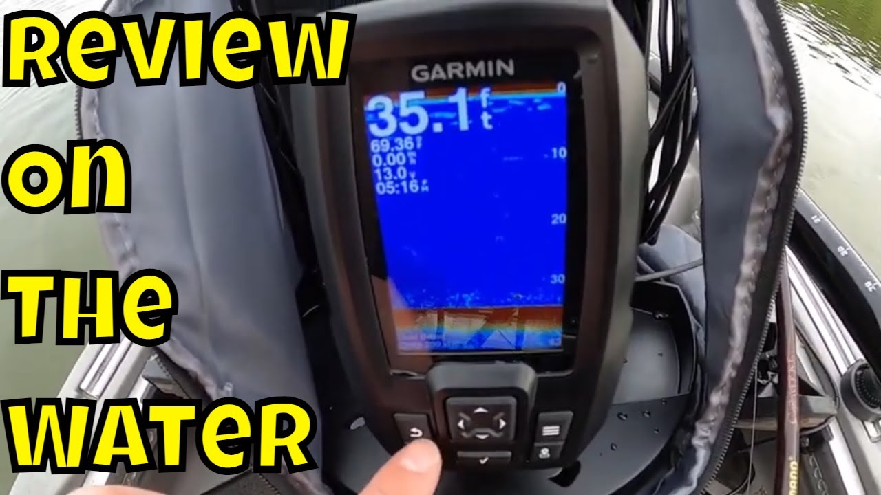 Garmin Striker 4 Portable Fish Finder on the Water View 