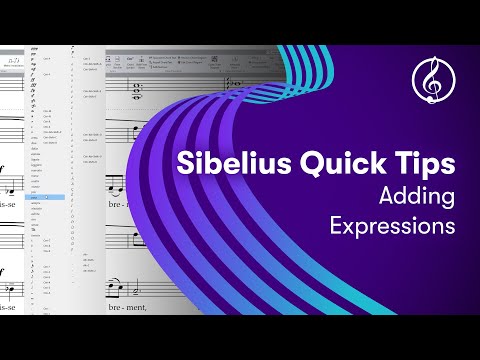 Sibelius Quick Tips: Adding Expressions
