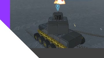 TerraTech- How to Make a Tank w/Automatic Turret (No wheels/propulsion)