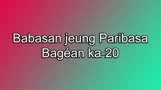 Kumpulan Babasan jeung Paribasa Sunda Bagian ka-20