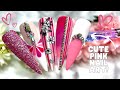 CUTE PINK NAIL ART DESIGN IDEAS| GEL POLISH NAIL ART| 4 WAY OMBRE! STAMPING| MADAM GLAM