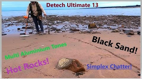 Simplex Guru- Short Beach Detect with Detech Ultimate 13 Coil! Signal Sounds.